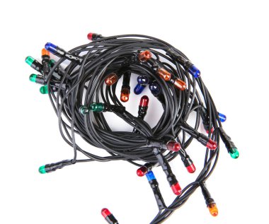 beyaz zemin üzerinde Noel çelenk