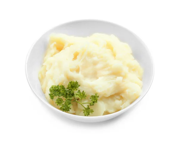 Bowl with mashed potatoes — Stock Photo, Image