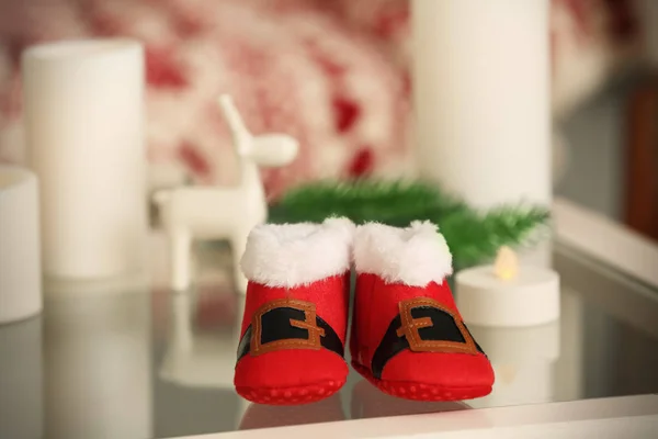 Navidad bebé botines — Foto de Stock
