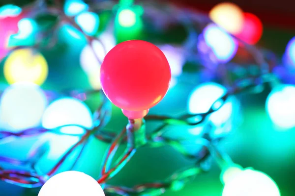 Glowing Christmas lights — Stock Photo, Image