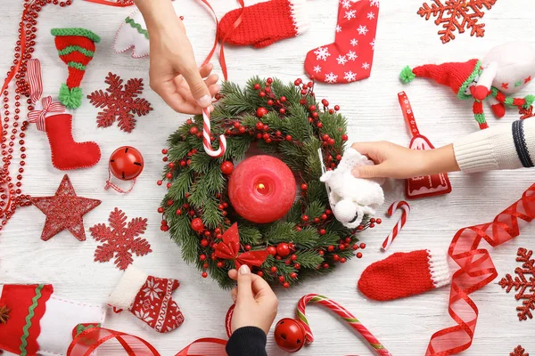 Aile dekorasyon Noel çelenk  