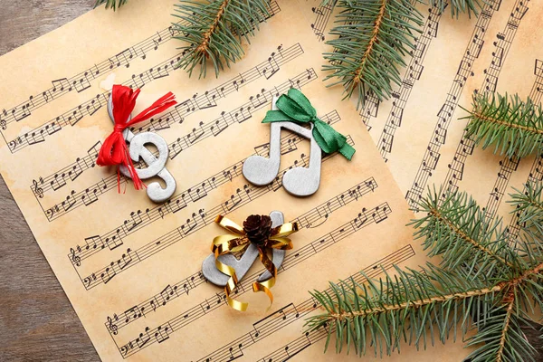 Conceito de canções de Natal — Fotografia de Stock