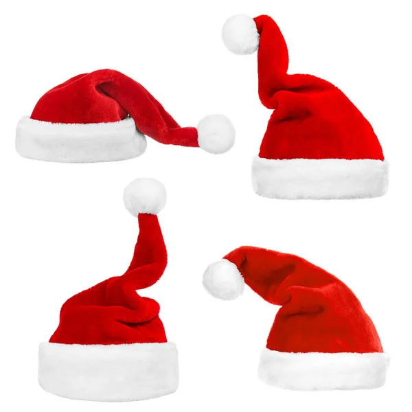 Set di cappelli Babbo Natale — Foto Stock