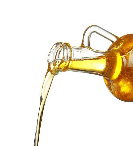 Pouring cooking oil — Stock Photo, Image