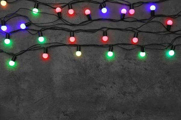 Vánoční světla zářící — Stock fotografie