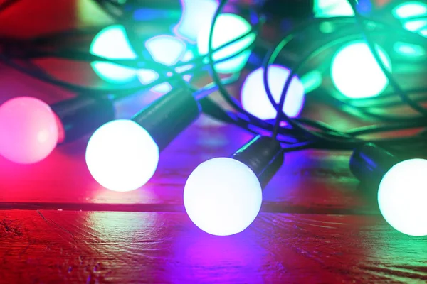 Luzes de Natal brilhantes — Fotografia de Stock