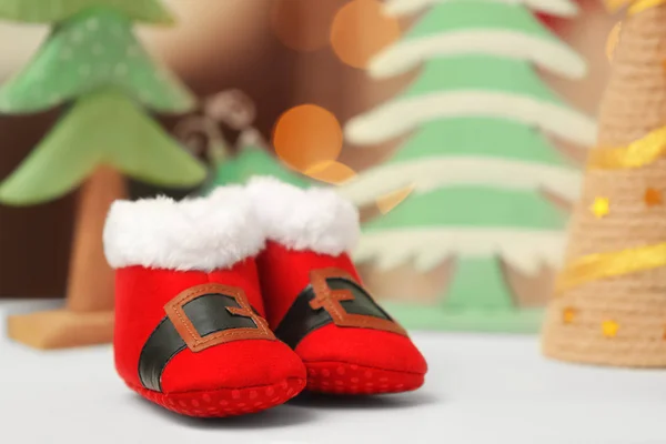 Navidad bebé botines — Foto de Stock