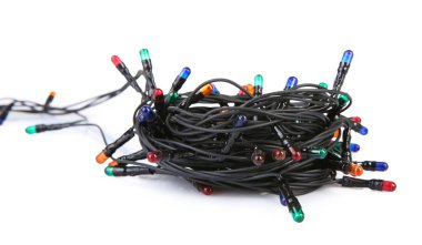 beyaz zemin üzerinde Noel çelenk