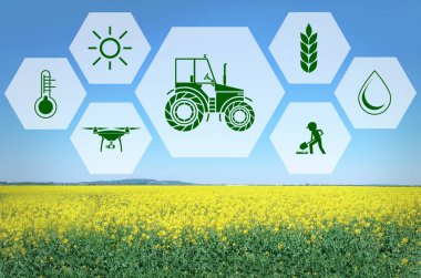 Akıllı tarım ve modern teknoloji kavramı