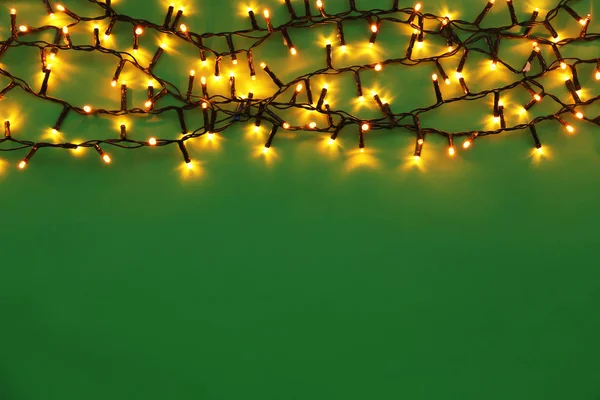 Christmas lights glowing — Stock Photo, Image