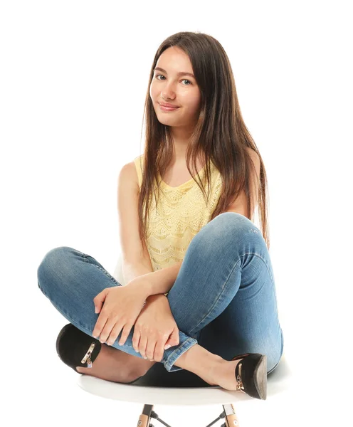 Pretty teenage girl posing — Stock Photo, Image