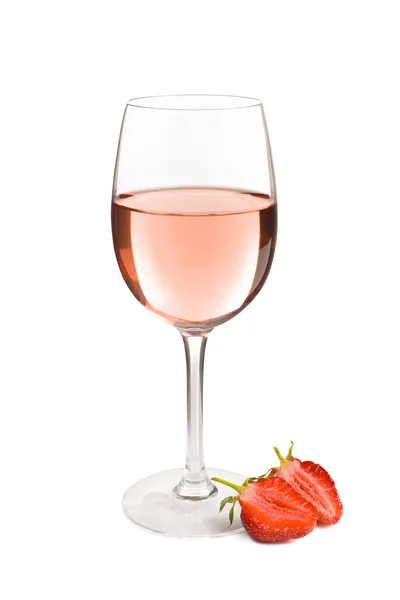 Delicious strawberry wine — Stock Photo, Image