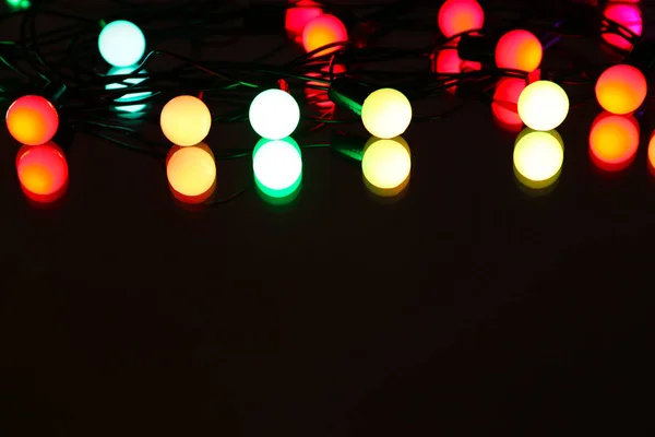 Christmas lights glowing — Stock Photo, Image