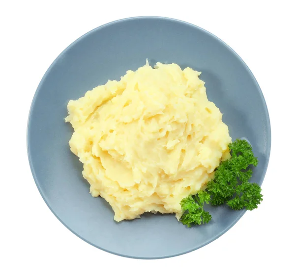 Teller mit Kartoffelpüree — Stockfoto