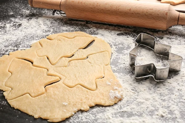 Cucinare biscotti di Natale — Foto Stock