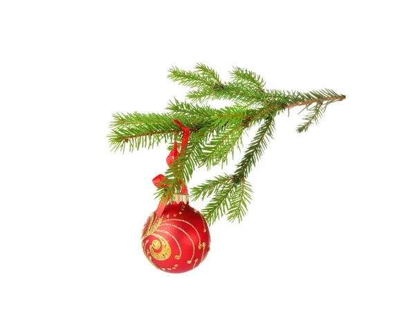 モミの木のクリスマスボール — ストック写真