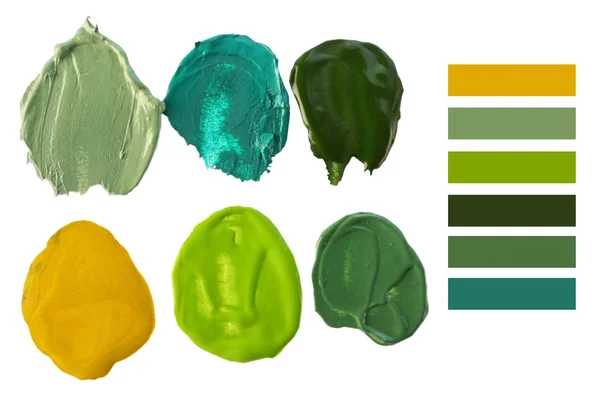 Paleta con color verde — Foto de Stock