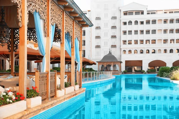 Swimming pool in hotel Stock Picture