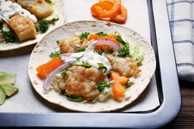 lezzetli balık tacos 