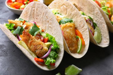 lezzetli balık tacos 