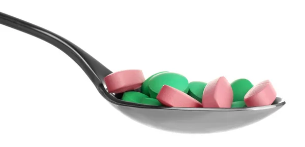 Různé barevné pilulky — Stock fotografie