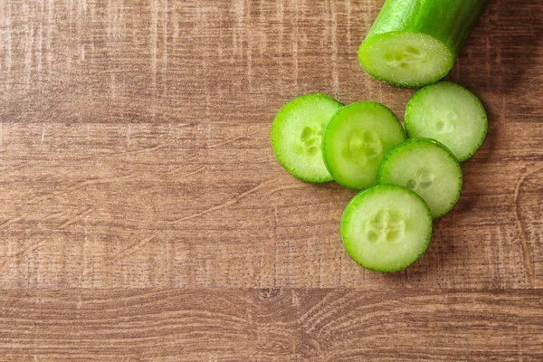 Fresh sliced cucumber — Stock Photo, Image