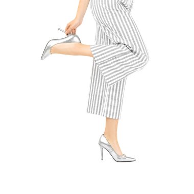 topuklu genç kadın  