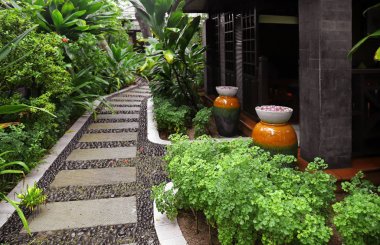 Tropikal Resort güzel Bahçe