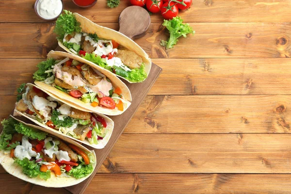 Gustosi tacos di pesce — Foto Stock