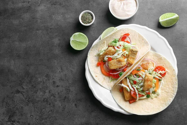 Gustosi tacos di pesce — Foto Stock