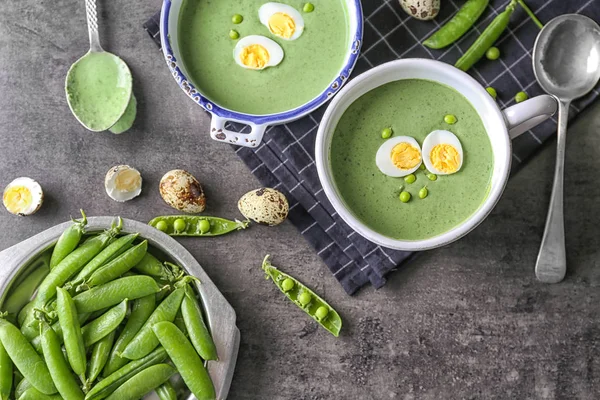 Yeşil bezelye püresi