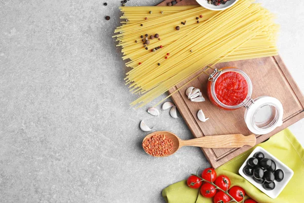 Leckere Tomatensauce für Pasta — Stockfoto