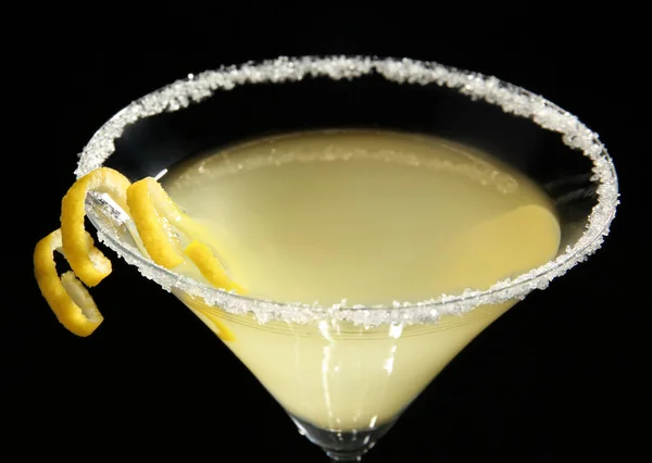 Lemon drop martini glas — Stockfoto