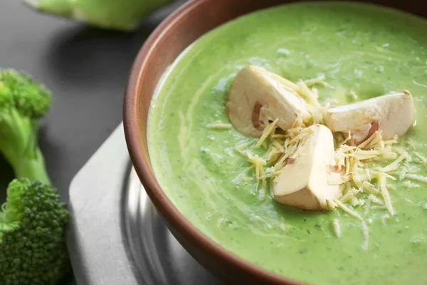 Broccoli cheese soup — Stock Photo, Image