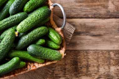 Olgun taze salatalık 