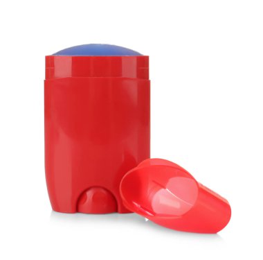 beyaz zemin üzerine deodorant