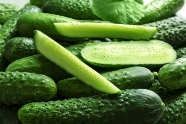 Olgun taze salatalık 