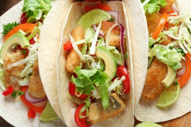 lezzetli balık tacos 
