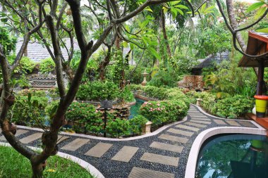 Tropikal Resort güzel Bahçe