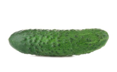 beyaz üzerine taze salatalık 