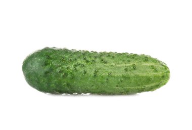 beyaz üzerine taze salatalık 