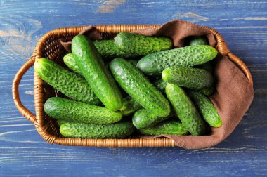 Olgun taze salatalık 