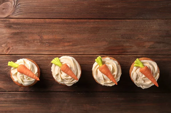 Deliziosi cupcake di carote — Foto Stock