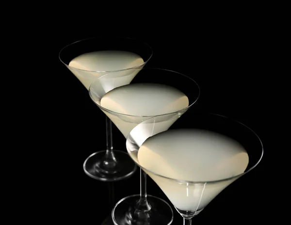 Gläser Zitronentropfen Martini — Stockfoto