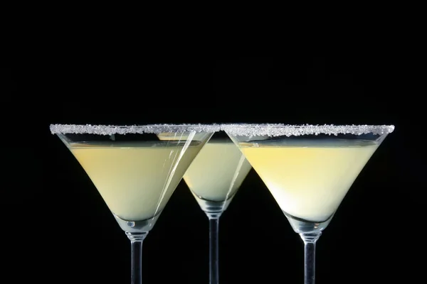 Glasses of lemon drop martini — Stock Photo, Image