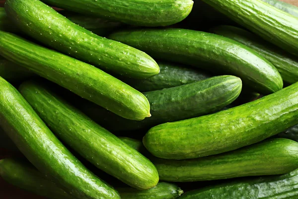 Ripe fresh cucumbers — Stock Photo, Image