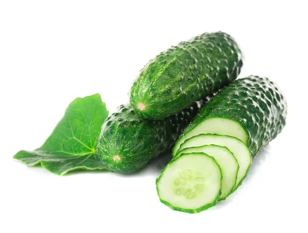 Ripe fresh cucumbers — Stock Photo, Image