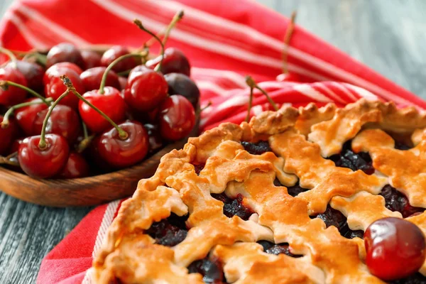 Heerlijk cherry pie — Stockfoto