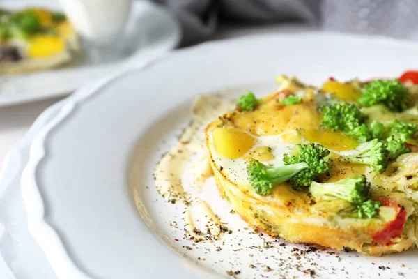 Smakelijke broccoli braadpan — Stockfoto