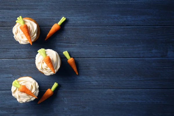 Finom sárgarépa cupcakes — Stock Fotó